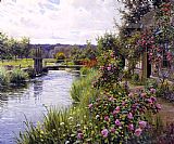 Louis Aston Knight Famous Paintings - flowers in bloom